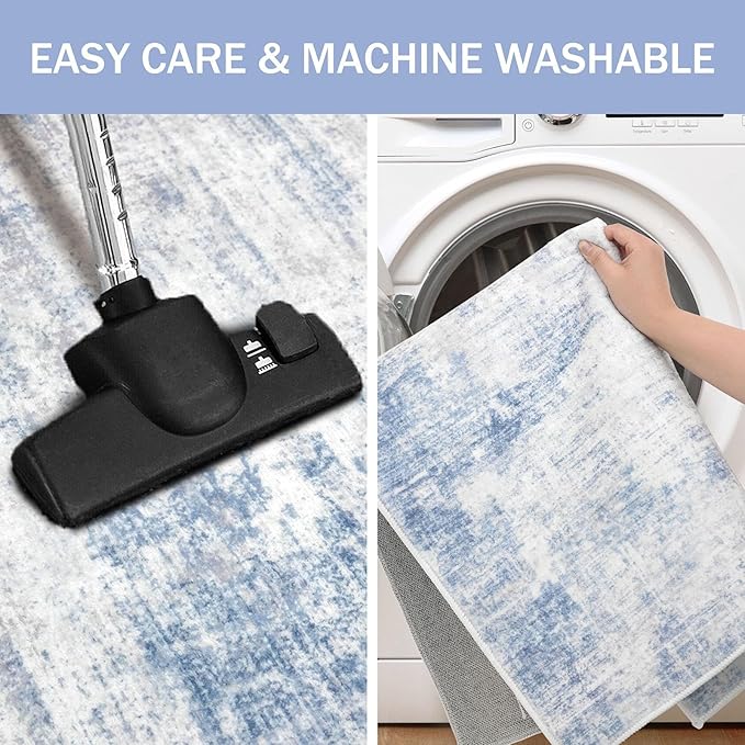 IOHOUZE Abstract Runner Rug 3x6 Ft Washable Runners - Image 3