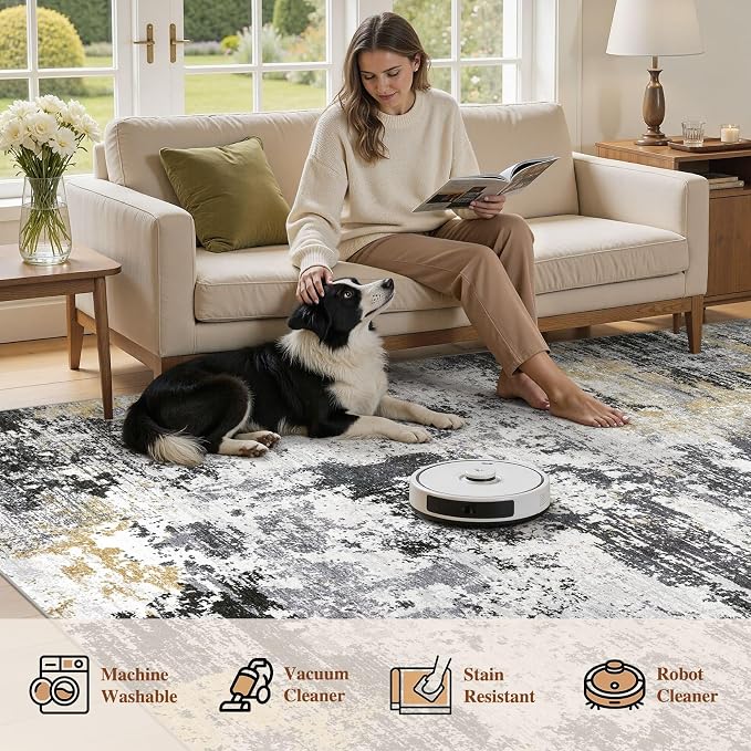 UERMEI 5x7 Area Rug for Living Room - Image 6