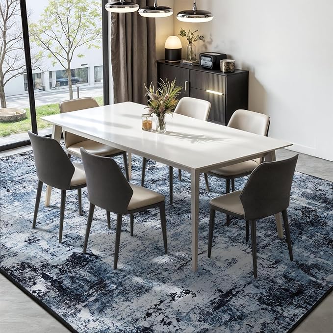 Rugflix 7x10 Area Rugs for Living Room, Washable Large Rug Stain-Resistant Low - Image 3