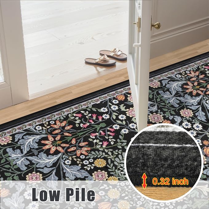 Runner Rug for Entryway: 2x6 Kitchen Rugs Non Slip Washable Ultra-Thin Soft - Image 8