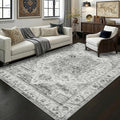 6x9 Area Rug for Living Room-Vintage Farmhouse Boho Floral Washable Stain by Unknown