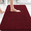 OLANLY Bathroom Rugs 30x18, Extra Soft Absorbent Chenille Bath Rugs, Rubber by OLANLY
