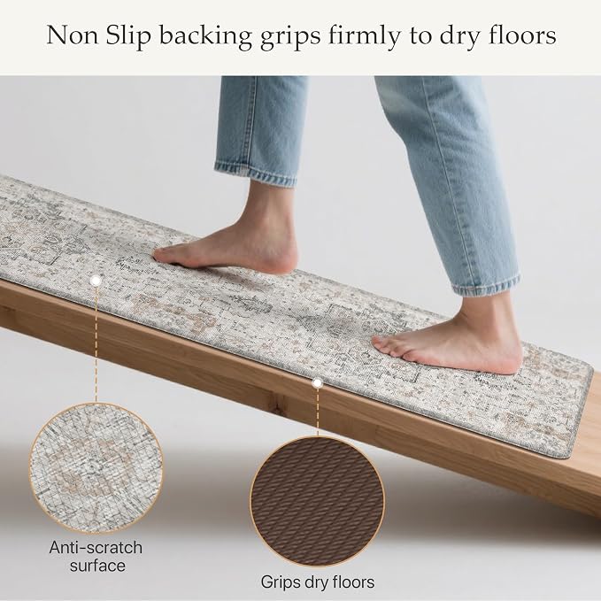 GENIMO Kitchen Mats for Floor, Washable Anti Fatigue Mat for Cushioned - Image 4