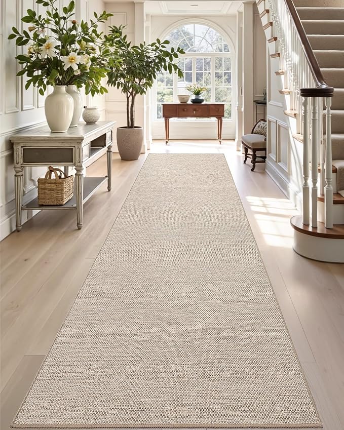 DEXI Hallway Runner Rug 2'4"x12', Non Slip Rubber Backed Runners Carpet by DEXI