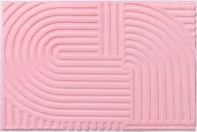 Pauwer Pink Area Rug for Girls Bedroom 2x3 Soft Fluffy Non Slip Machine - Image 9