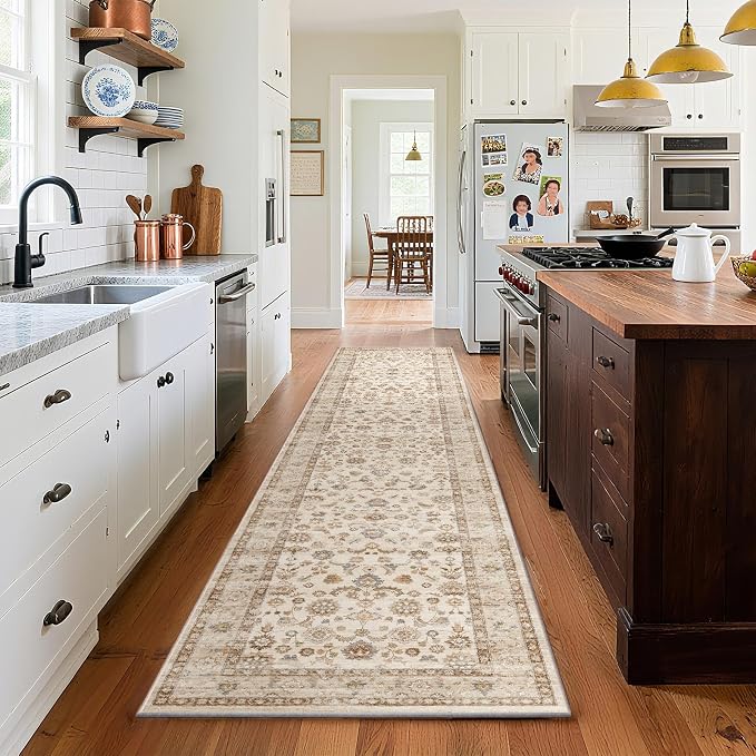 Washable Runners for Hallways Kitchen Rug: 2'x10' Kitchen Runner Stain by palohom