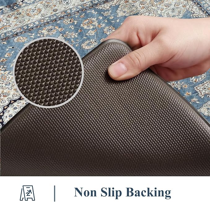 Collive Cushioned Kitchen Floor Mats, Anti Fatigue Kitchen Mats - Image 4