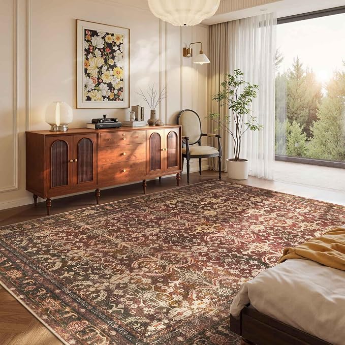 Rugxara 6x9 Area Rugs for Living Room Bedroom, Large Washable Christmas Rug - Image 5