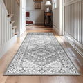 Lessymo Runner Rug for Hallway, Machine Washable Entryway Rugs Boho Faux Wool by Lessymo