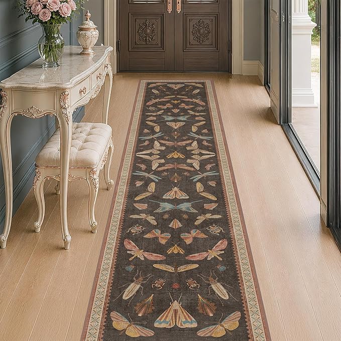 Hazo Haus 2x10 Hallway Runner Rug, Stain Resistant Non Slip Kitchen Floor Carpet by HazoHaus