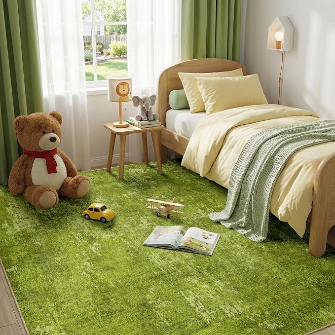 RELEANY Washable Area Rugs 9'x12' Non-Slip Modern Abstract Soft - Image 4