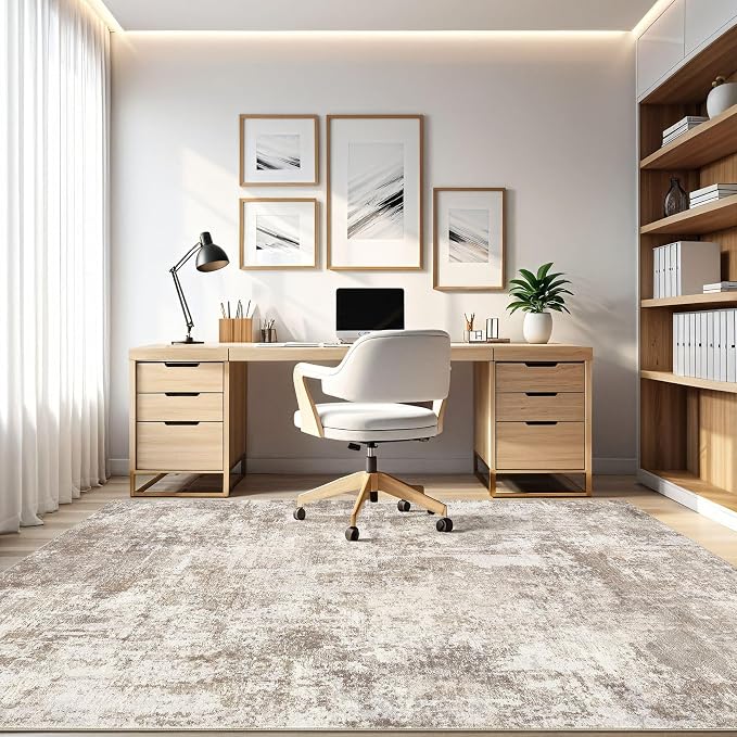 LOONGRUG 8x10 Area Rugs Living Room: Washable Large Abstract Soft Rug Stain - Image 8