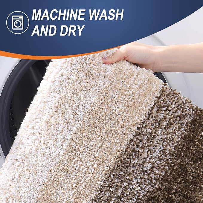 OLANLY Large Bathroom Rugs Mat 40x24, Extra Soft Absorbent Microfiber Bath Rugs - Image 6