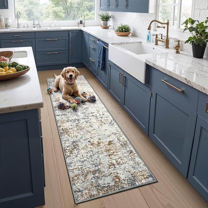 Toneed Entryway Runner Rug 2x6 for Hallway Kitchen, Washable Non-Slip Rug - Image 4