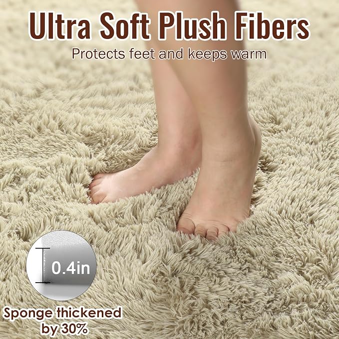 PAGISOFE Fluffy Large Living Room 5x7 Area Rugs, Fuzzy Shag Shaggy Rug Soft - Image 6