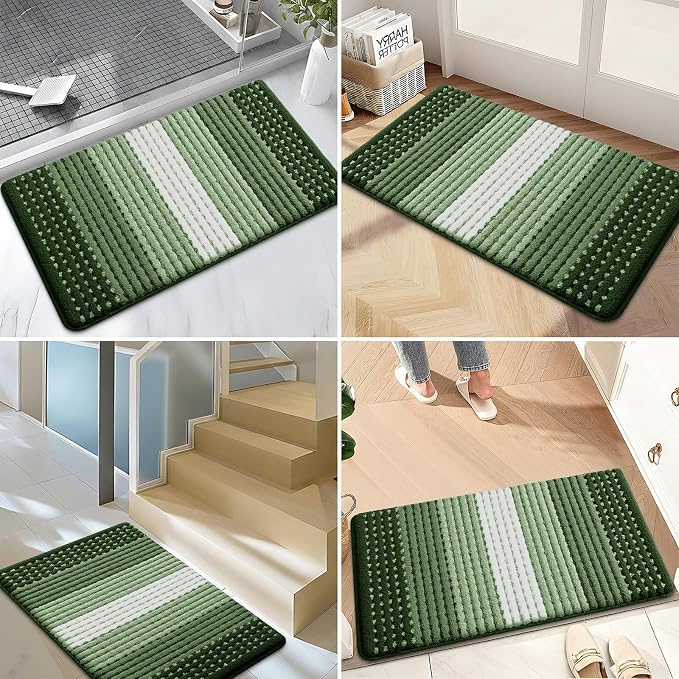 Kitinjoy Indoor Outdoor Door Mat, 36x24 Non-Slip Absorbent Dirt Trapper - Image 6
