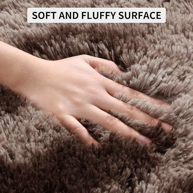 Tepook Soft Fluffy Rugs for Living Room, 5x8 Shaggy Area Rug for Bedroom - Image 7