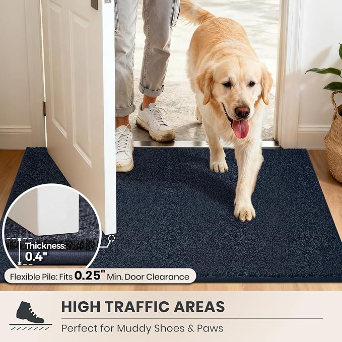 PURRUGS Easy Care Area Rug 4ft x 6ft, Non-Slip Machine Washable Entryway Rug - Image 6