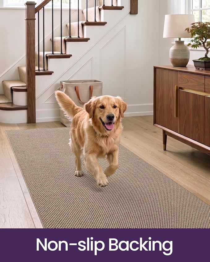 DEXI Hallway Runner Rug 2'4"x8', Non Slip Rubber Backed Runners Carpet - Image 7