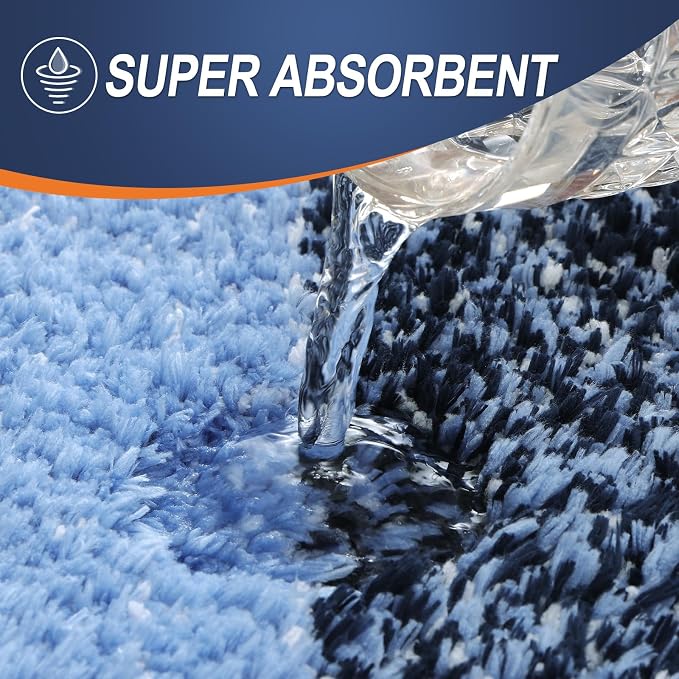 OLANLY Small Bathroom Rugs Mat 24x16, Extra Soft Absorbent Microfiber Bath Rugs - Image 4