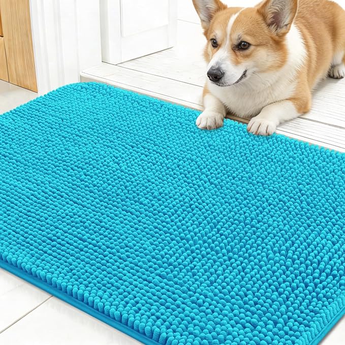 OLANLY Dog Door Mat for Muddy Paws 30x17, Absorbs Moisture and Dirt, Absorbent by OLANLY