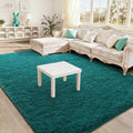 BENRON Fluffy Rugs for Living Room 5x8 Teal Green, Washable Large Area Rugs for by BENRON