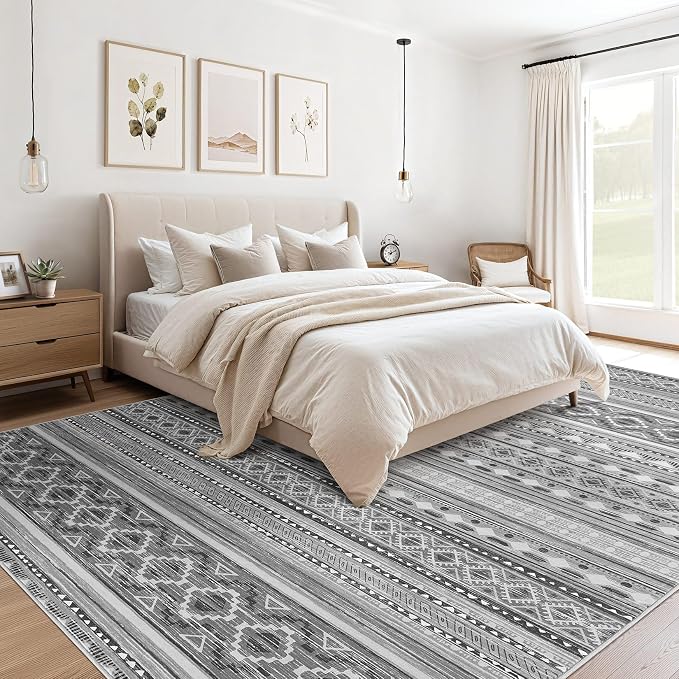 cotiled 8x10 Area Rugs Living Room Rug: Washable Boho Rugs - Image 2