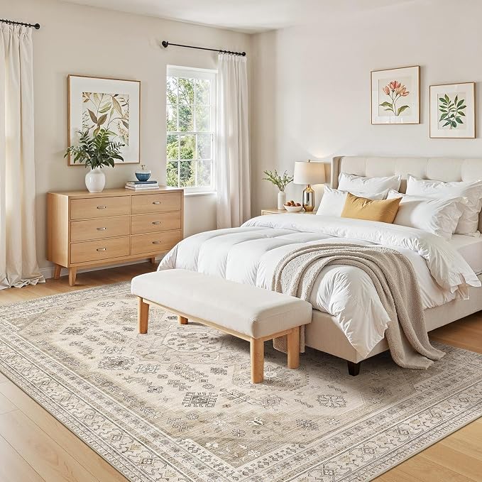 8x10 Washable Area Rug, Large Rugs - Image 6