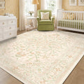 CAPALOCA Machine Washable Rugs Nursery Rug Cute Girl Non Slip Low Pile Water by CAPALOCA