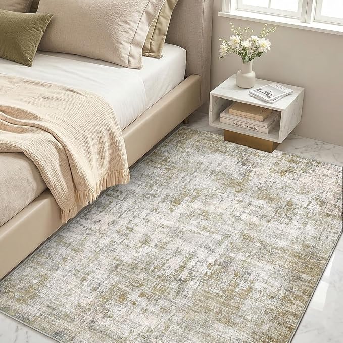 4x6 Area Rugs Washable Living Room Rug-No Slip Soft Carpets Modern Abstract - Image 6