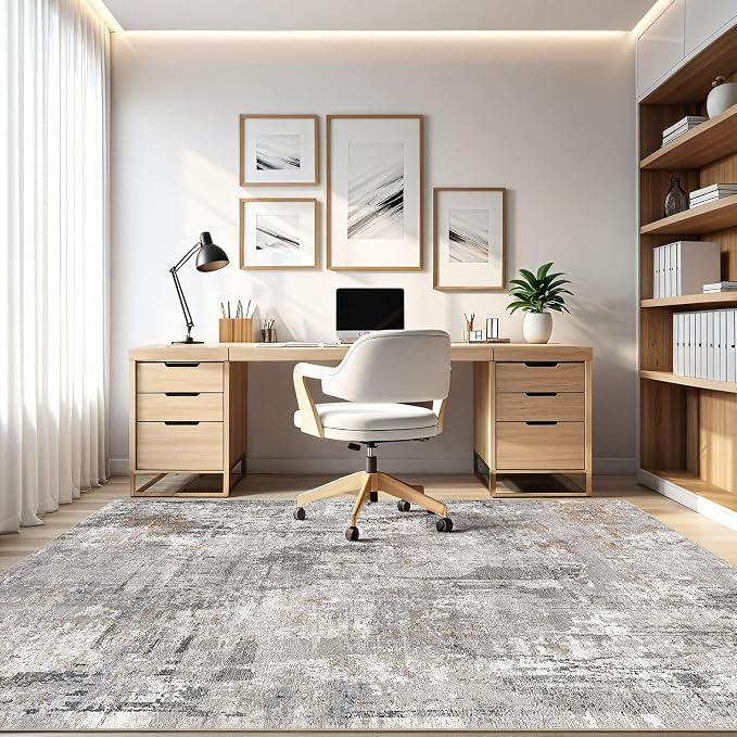 LOONGRUG 6x8 Area Rug Living Room: Washable Large Abstract Soft Stain Resistant - Image 8