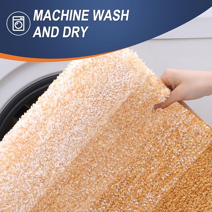 OLANLY Bathroom Runner Rugs Mat 44x24, Extra Soft Absorbent Microfiber Bath Rugs - Image 6