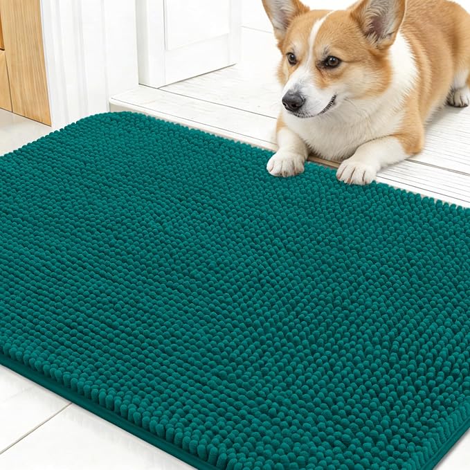 OLANLY Dog Door Mat for Muddy Paws 30x17, Absorbs Moisture and Dirt, Absorbent by OLANLY