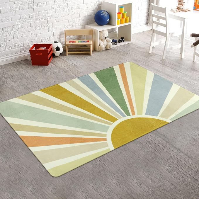 STARUIA Boho Washable Rug 3'x5' Kids Area Rug - Image 7