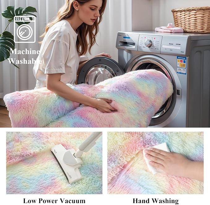 KCHOWUA Fluffy Fuzzy Unicorn Rugs - Image 6