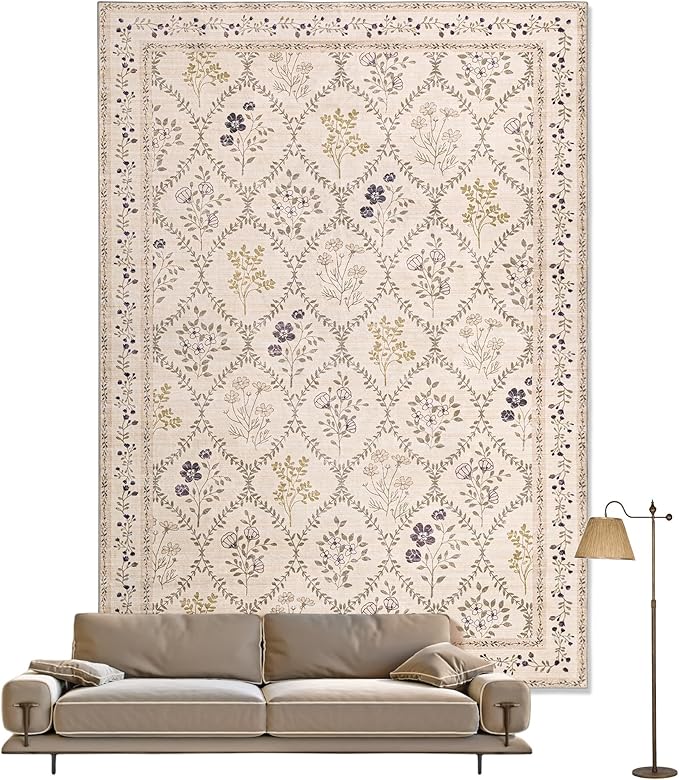 YIHOUSE Washable 5x7 Area Rugs for Bedroom Girls, Large Boho Carpet for Entyway by YIHOUSE