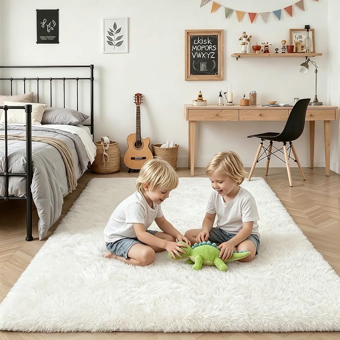 6x9 Area Rugs for Living Room Bedroom: Ultra Soft Fluffy Shag Rug Upgrade - Image 7