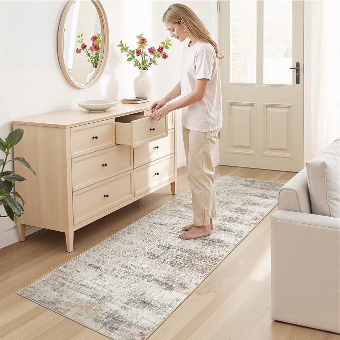 Lofus 2X 8 Area Rug for Hallways, Low Pile Soft Carpet Runner for Kitchen - Image 5