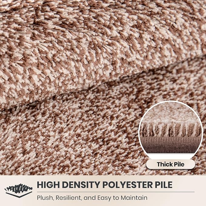 PURRUGS Easy Care Area Rug 4.5ft x 7ft, Non-Slip Washable Entryway Rug - Image 4