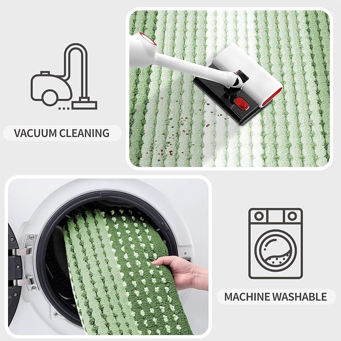 Kitinjoy Indoor Outdoor Door Mat, 59x36 Non-Slip Absorbent Dirt Trapper - Image 5