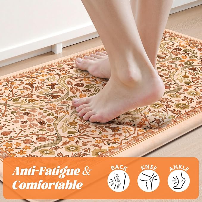 Collive Anti Fatigue Mats for Kitchen Floor, Non Slip Waterproof Sink Rugs for - Image 3