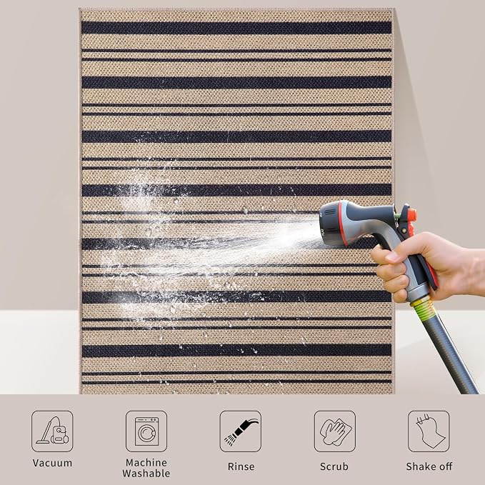 Tangsoo Stripe Easy Jute Rug 4x6 - Image 5
