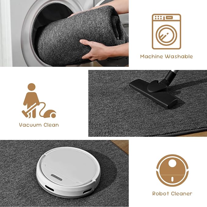 Pettop 6x9 Black Grey Area Rugs - Image 8
