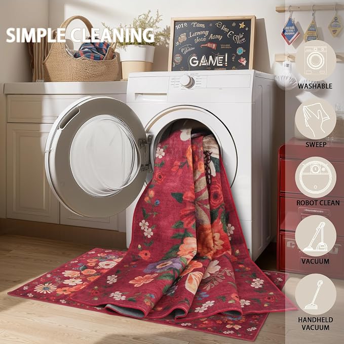 Rug for Hallways Kitchen Rug 2x6, Non Slip Washable Runner Rug - Image 8