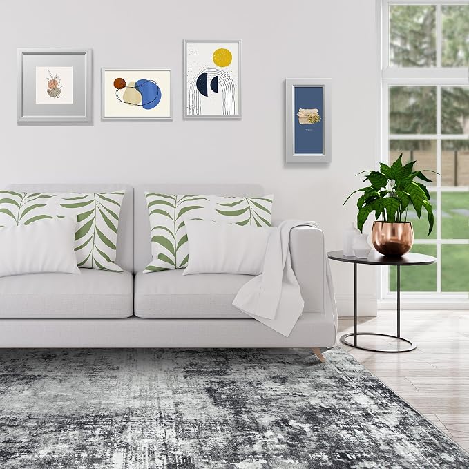 9x12 Area Rugs for Living Room Rug Washable: Modern Large Rug for Dining Room - Image 3
