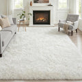 Fluffy 5x7 Area Rugs for Living Room Bedroom: Ultra Soft Shag Rug Non-Slip by Luxturiy