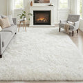 6x9 Area Rugs for Living Room Bedroom: Ultra Soft Fluffy Shag Rug Upgrade by Luxturiy