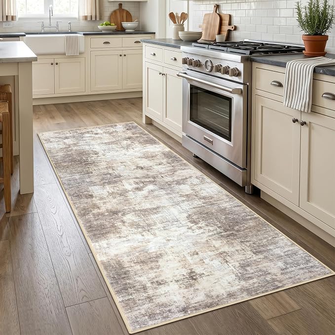 IOHOUZE Abstract Runner Rug 3x7 Ft Washable Runners - Image 2