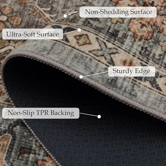 Ruaruarug Washable Area Rug 10x14 - Image 3
