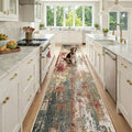 RELEANY Washable Area Rugs 2'6"x14 Non-Slip Modern Abstract Soft by RELEANY